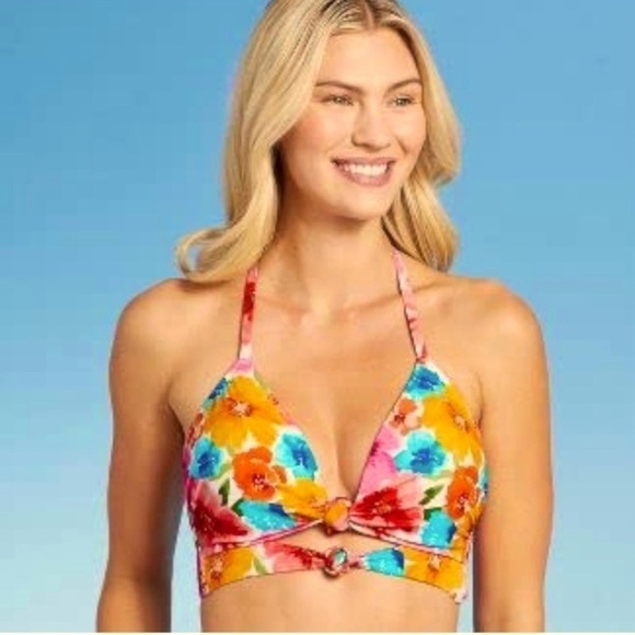 Shade & Shore Other - Shade & Shore Bikini Top Double Front Knot 38D